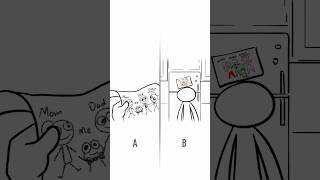 A Picture Of Our Family A vs B Animation Meme shorts [upl. by Eudoca533]