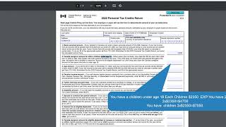 How To Fill TD1 2022 Personal Tax Credits Return Form Federal [upl. by Yanel]