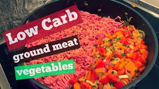 Low Carb Hackfleisch Gemüse Vollkornteigwaren Rezept  Meal Prep recipe Minced meat with vegetables [upl. by Hagile]