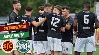 MATCH HIGHLIGHTS  Stenhousemuir 40 Buckie Thistle [upl. by Atwood]