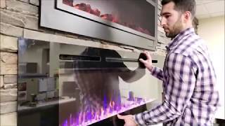 How to Install a Touchstone Sideline Series Electric Fireplace [upl. by Lilhak]