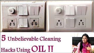 How To Clean Switchboard At Home  5 Essential Cleaning Hacks Using OIL  Best Home Cleaning Hacks [upl. by Nelyk]