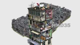 Hong Kongs infamous Kowloon Walled City a 3D reconstruction of the densest city on Earth [upl. by Erastes195]