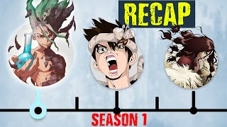 Dr STONE Recap Summary in 20 Minutes Season 1 [upl. by Okime]