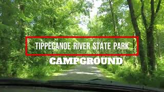 TIPPECANOE RIVER STATE PARK CAMPGROUND INDIANA [upl. by Garrison]