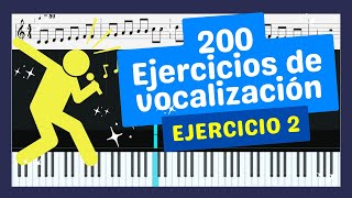 🎵 200 EJERCICIOS DE VOCALIZACIÓN  Ejercicio 2  Descargar PDF 🎤 [upl. by Trembly]