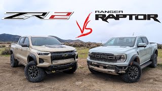 2024 Ranger Raptor vs 2024 Colorado ZR2 Offroading [upl. by Wojak696]