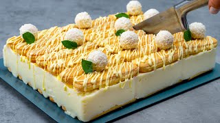 Raffaello cake without baking and without butter A tasty and super easy recipe [upl. by Rj]