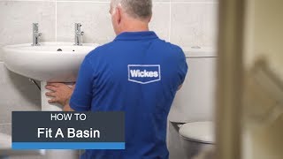 Wickes How To Fit a Basin amp Taps [upl. by Lahsiv917]