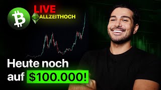 Bitcoin 100000 HEUTE  LIVE 🔴 [upl. by Zebapda]