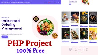 Simple Online Food Order System Project in Raw PHP amp MySQL Free Source Code [upl. by Aerdua]