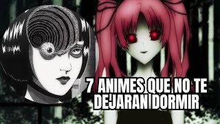 7 ANIMES QUE NO TE DEJARAN DORMIR EN HALLOWEN [upl. by Enirhtak]