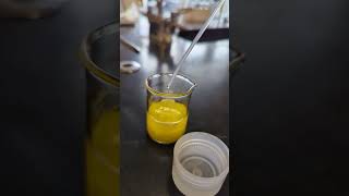 Double Replacement Reaction Producing LeadII Iodide Precipitate [upl. by Yeoj926]