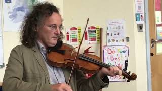 Martin Haynes teaching Irish Fiddle in Feakle Co Clare 2018 [upl. by Aleusnoc703]