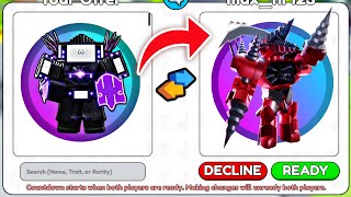 😱 TRADE New Shield Upgraded Titan TV Man FOR TITAN DRILL MAN 💎in Skibidi Tower Defense New Update [upl. by Yroggerg]