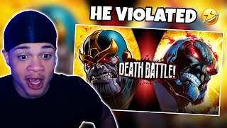 Thanos VS Darkseid  DEATH BATTLE REACTION [upl. by Hamitaf]