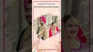 Indian Wedding Invitation Video  INVE005   ecard  WhatsApp Invite Video  Wedding Invite [upl. by Reinhard]