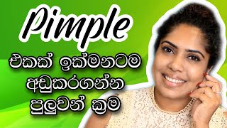 How to treat a pimple  Sinhala Beauty Tips 2022 [upl. by Boesch]