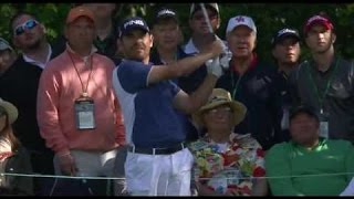 2016 Masters JB Holmes amp Louis Oosthuizen Incredible Ace on 16 ✰36 [upl. by Mandy]