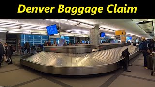 Denver Airport Walkthrough Plane to Baggage Claim amp Ground Transportation [upl. by Braca]