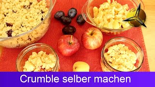 Crumble Rezepte Zwetschgen Crumble selber machen [upl. by Eenehs]