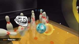 Wii Sports Bowling  Perfect Game FAIL [upl. by Dagnah840]