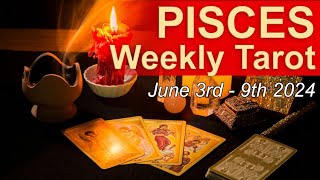 PISCES WEEKLY TAROT READING quotA DEEP CONVERSATION PISCESquot June 3rd to 9th 2024 weeklyreading [upl. by Leikeze]