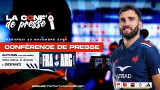 Conférence de presse  France  Argentine Autumn Nations Series 2024 [upl. by Richardo]