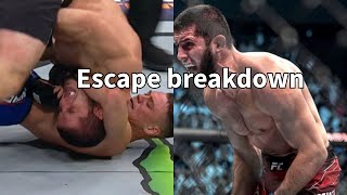 Islam Makachev DANGEROUS Submission Escape Breakdown [upl. by Dennett]