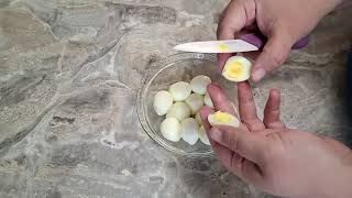 HardBoiled Quail Eggs Directions For Cooking and Peeling [upl. by Leighton]