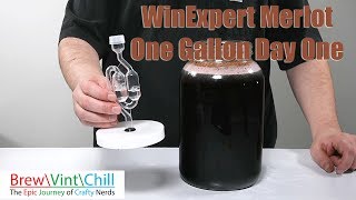 WinExpert Merlot One Gallon Day One [upl. by Welsh]