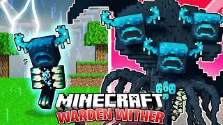 SOBREVIVÍ 100 DÍAS como un WARDEN WITHER en MINECRAFT HARDCORE [upl. by Jilly]