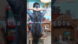 long hair longhair longhairlover hairplayshortsshortvideo asmr [upl. by Tawsha]