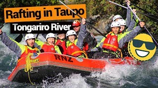 🌊 White Water Rafting in Taupo Tongariro River – New Zealands Biggest Gap Year [upl. by Ettedualc880]