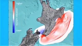 Model of Magnitude 89 Hikurangi Earthquake and Tsunami [upl. by Hy]