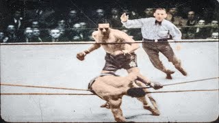 DESTRUCTION Max Baer Primo vs Carnera in Full Color  1934 Heavyweight Title Fight [upl. by Nnayrb817]