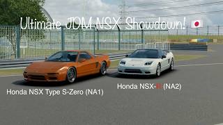 NA1 NSX Type SZero Meets the NA2 NSXR Unmodified JDM Honda NSX Comparison  Assoluto Racing [upl. by Jemma]