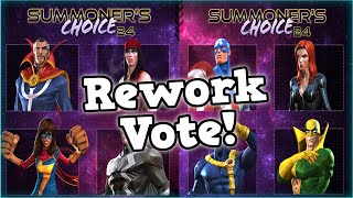 SUMMONERS CHOICE REWORK VOTE Vote for Your Champ to Be Reworked  Marvel Contest of Champions [upl. by Kassia375]