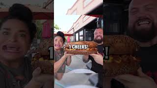 Eddie Hall Eats Worlds Biggest Bagel Sandwich breakfast [upl. by Sessler]