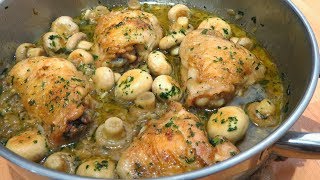 Pollo a la cerveza fácil receta SIN HORNO [upl. by Anifares968]