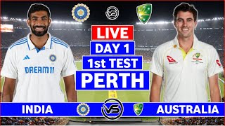 India v Australia 1st Test Day 1 Live  IND vs AUS 1st Test Live Scores amp Commentary  India Batting [upl. by Orenid]