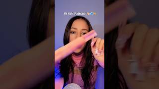 Spit painting photo with a stapler amp fake hair clipping missmanganese asmr satisfying fyp [upl. by Urias]