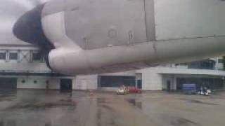 landing at Szczecin Goleniow airport ATR 42 Eurolot [upl. by Oiramal]