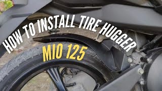 How to install Tire Hugger  Mio 125 S [upl. by Milburt]