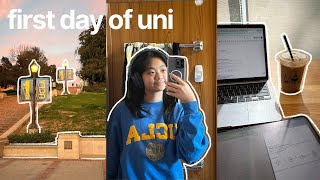 FIRST DAY OF COLLEGE  UCLA 🖇️ junior year classes grwm whats in my backpack hotpot night [upl. by Jeminah]