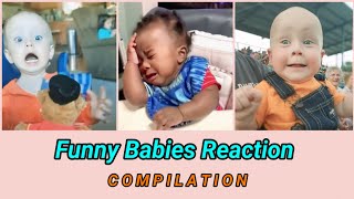 Funny Babies Reaction Compilation [upl. by Atineg]