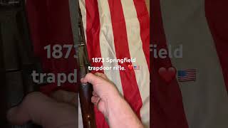 1873 US Springfield trapdoor rifle familyheirloom [upl. by Dowski]