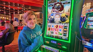 Hoping This New Slot Machine Will Throw Me a Bone Pug Pays [upl. by Oilicec]