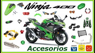 Increíbles Accesorios para tu Moto Ninja 400 [upl. by Narut128]