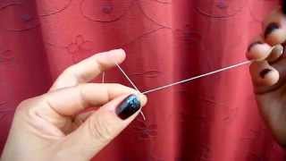 Tatting  How to Start and Hide End no knot [upl. by Nyram361]